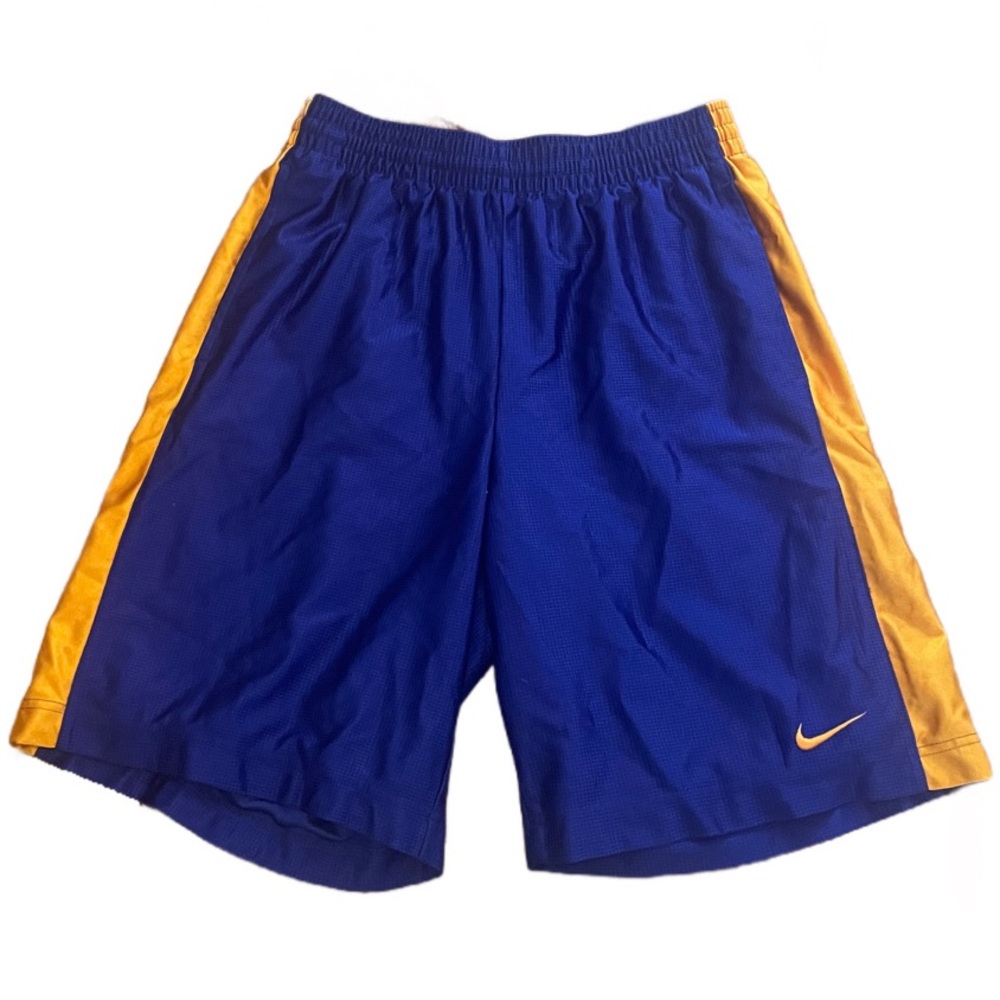Nike Men's Violet and Gold Athletic Shorts